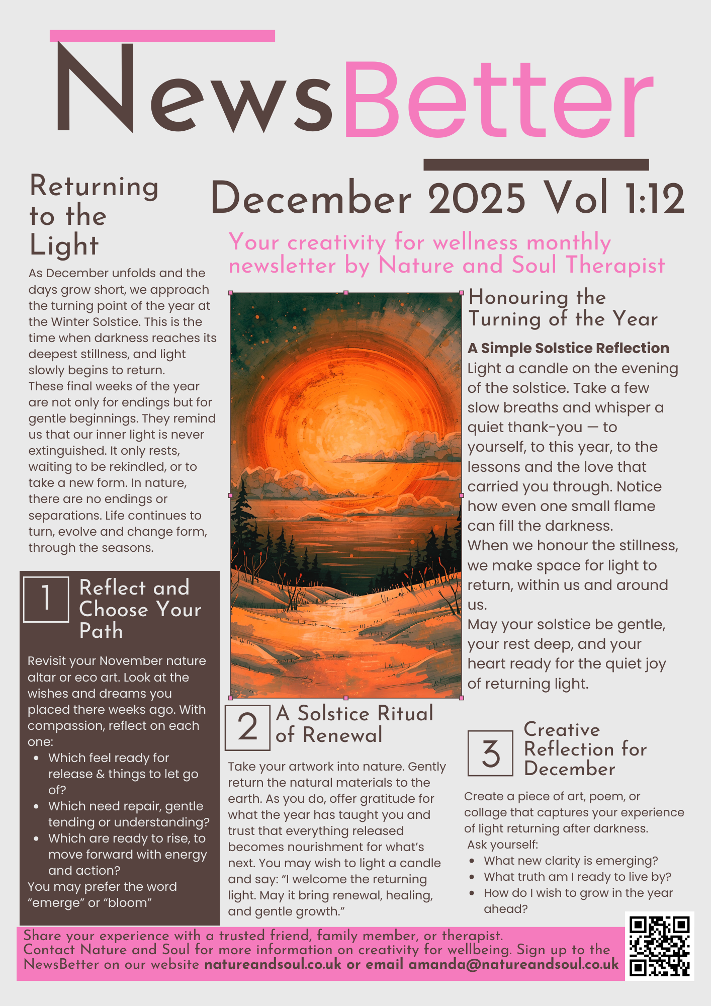 Nature and Soul Newsletter